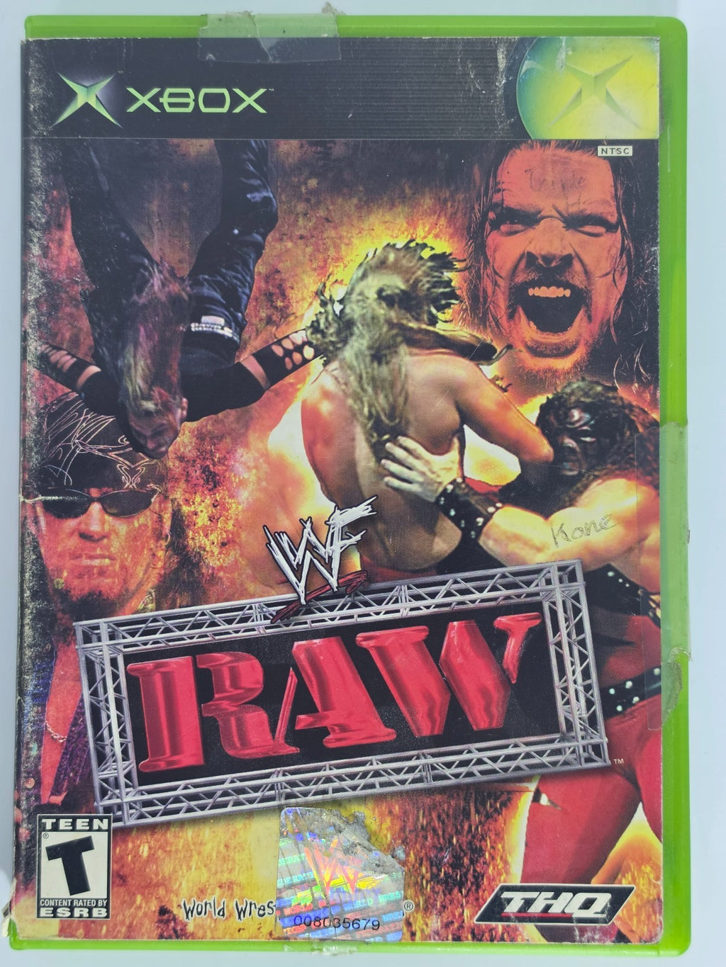 WWF Raw Original Xbox Authentic - CIB - Professionally Resurfaced