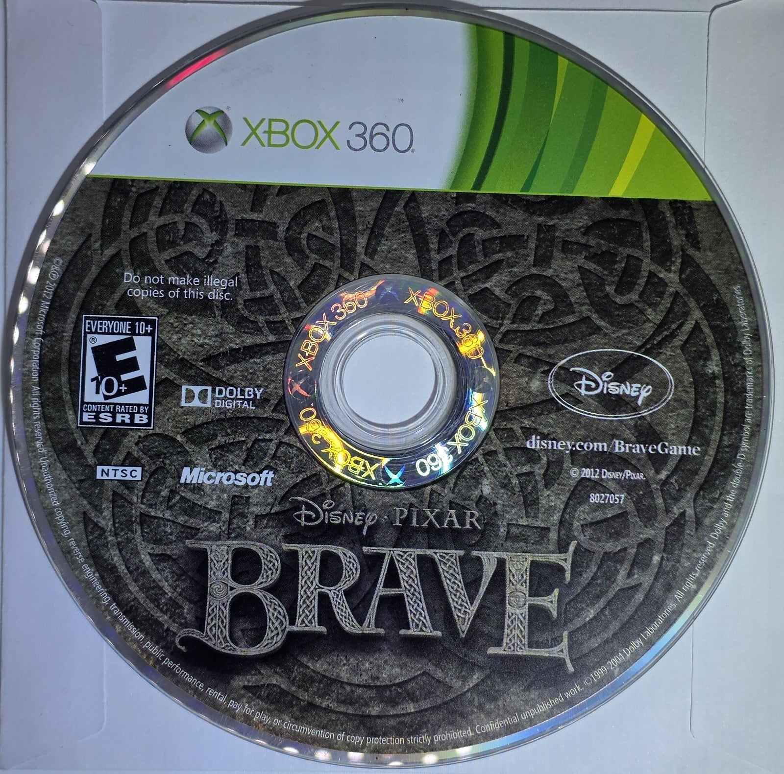 Disney•Pixar Brave: The Video Game - Xbox 360 - Authentic & Tested