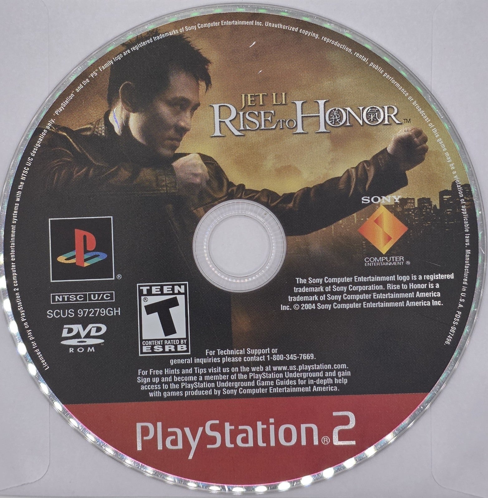 Jet Li: Rise to Honor - Sony PlayStation 2 - Authentic & Tested