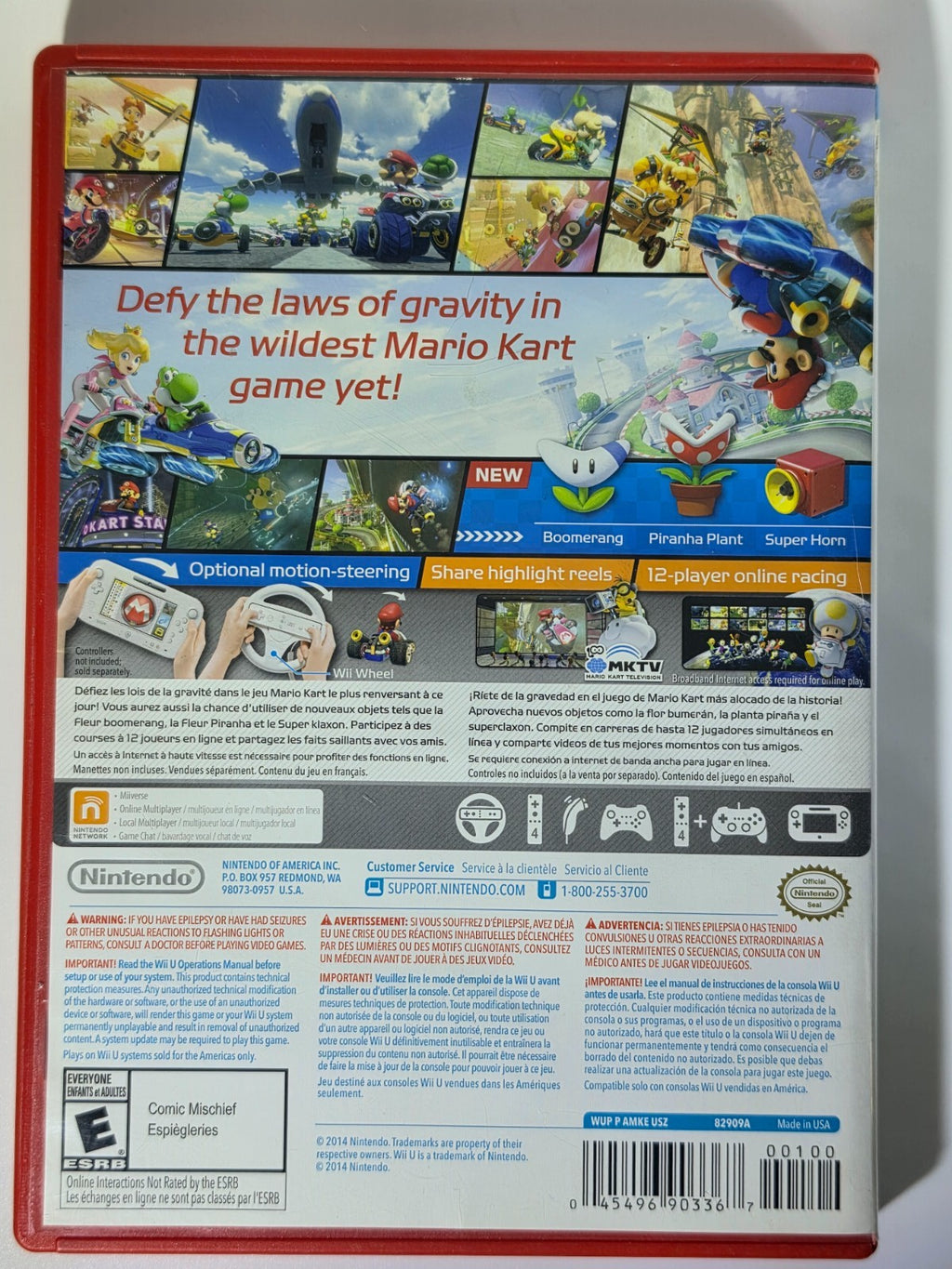 Mario Kart 8 Wii U Authentic - CIB - Tested