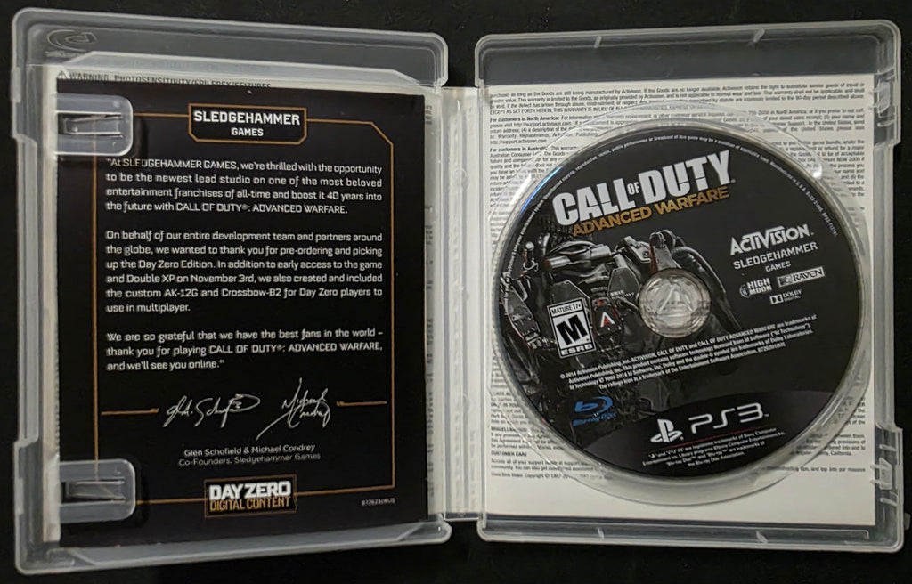 Call of Duty: Advanced Warfare -- Day Zero Edition (Sony PlayStation 3, 2014)