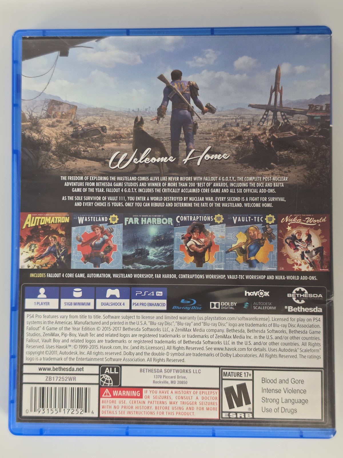 Fallout 4: Game of the Year Edition Xbox One Authentic - W/ Poster