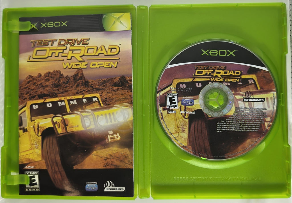 Test Drive: Off-Road Wide Open Original Xbox Authentic - CIB