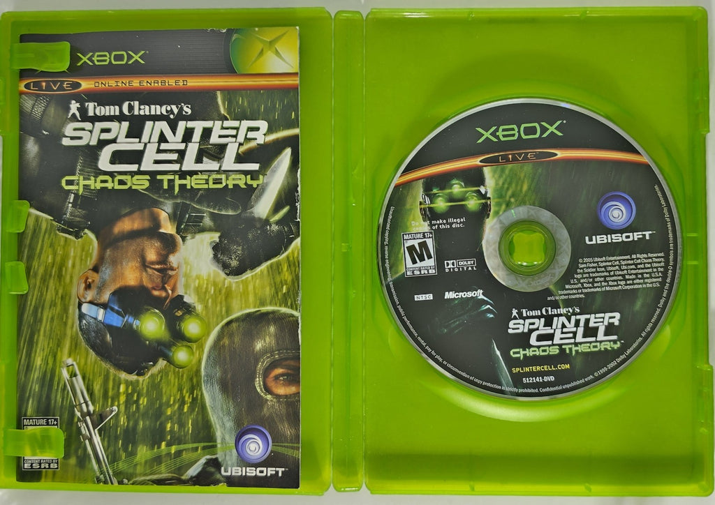 Splinter Cell: Chaos Theory Original Xbox Authentic - CIB