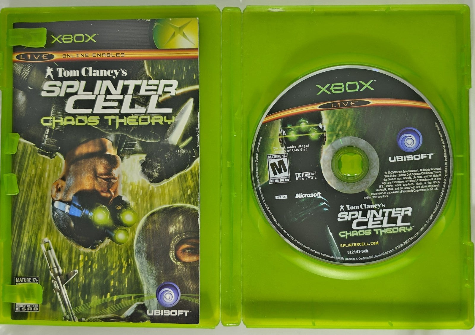 Splinter Cell: Chaos Theory Original Xbox Authentic - CIB