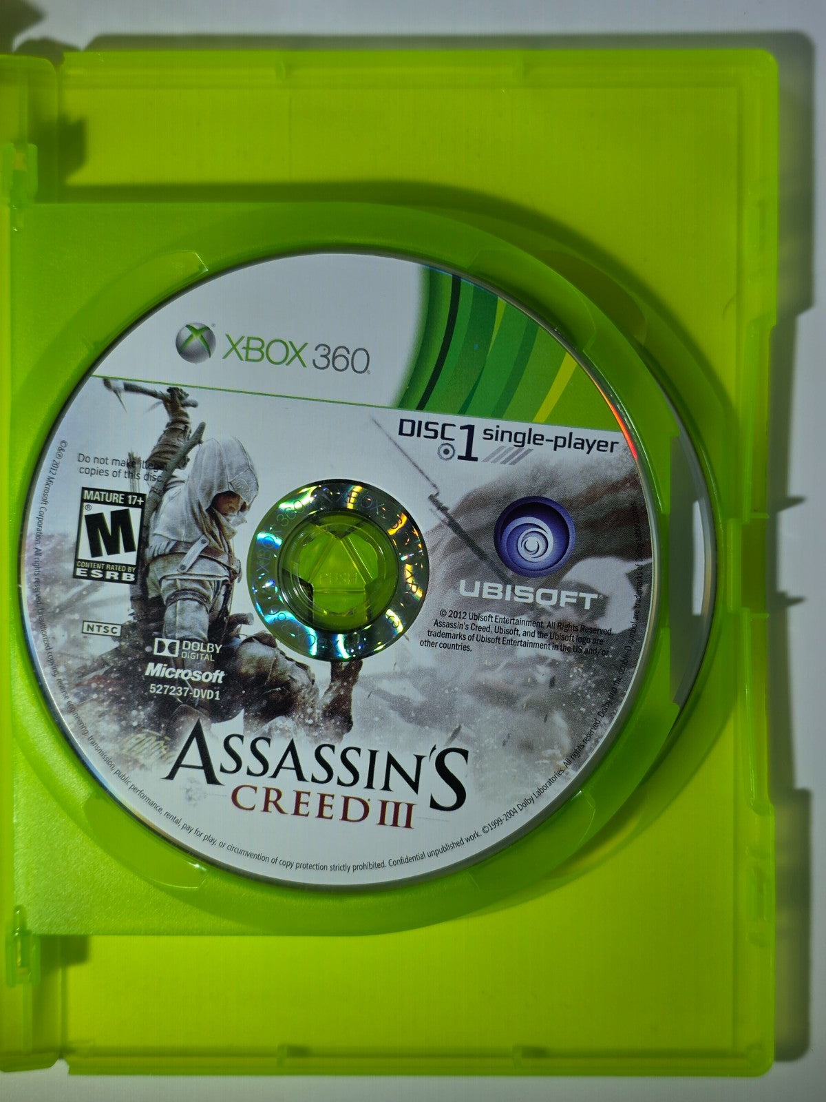 Assassin's Creed III (GameStop Edition) - Xbox 360 - Authentic & Tested