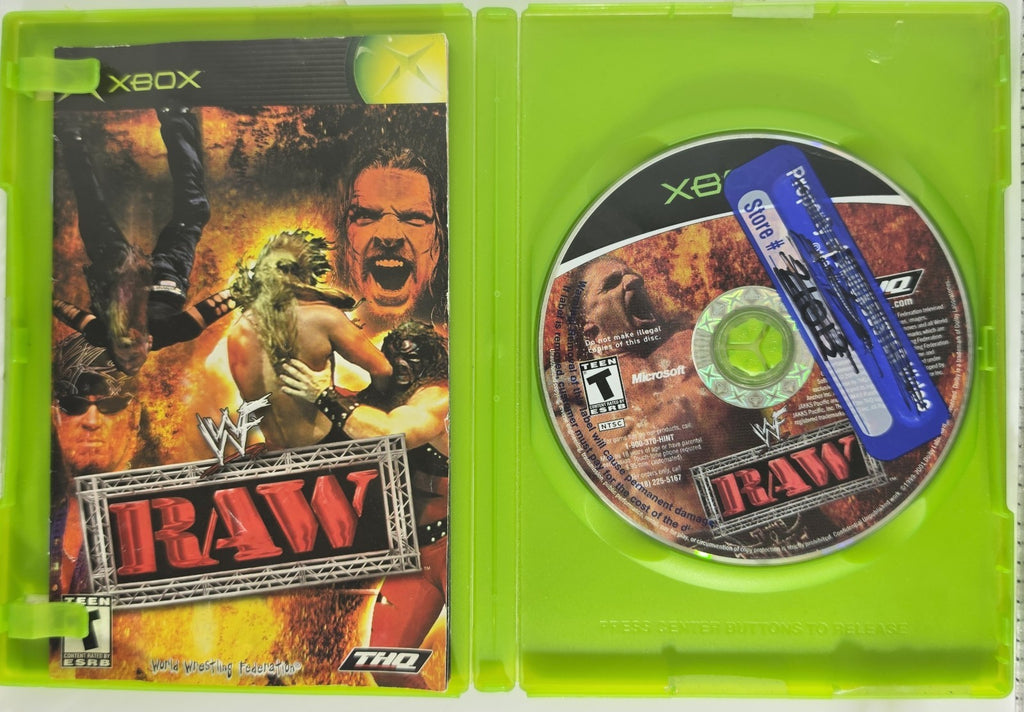 WWF Raw Original Xbox Authentic - CIB - Professionally Resurfaced
