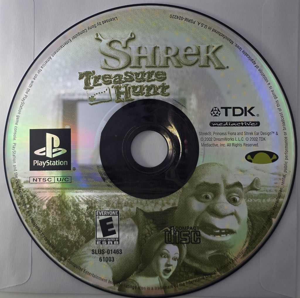PS1 Shrek: Treasure Hunt - Sony PlayStation 1 - Authentic & Tested