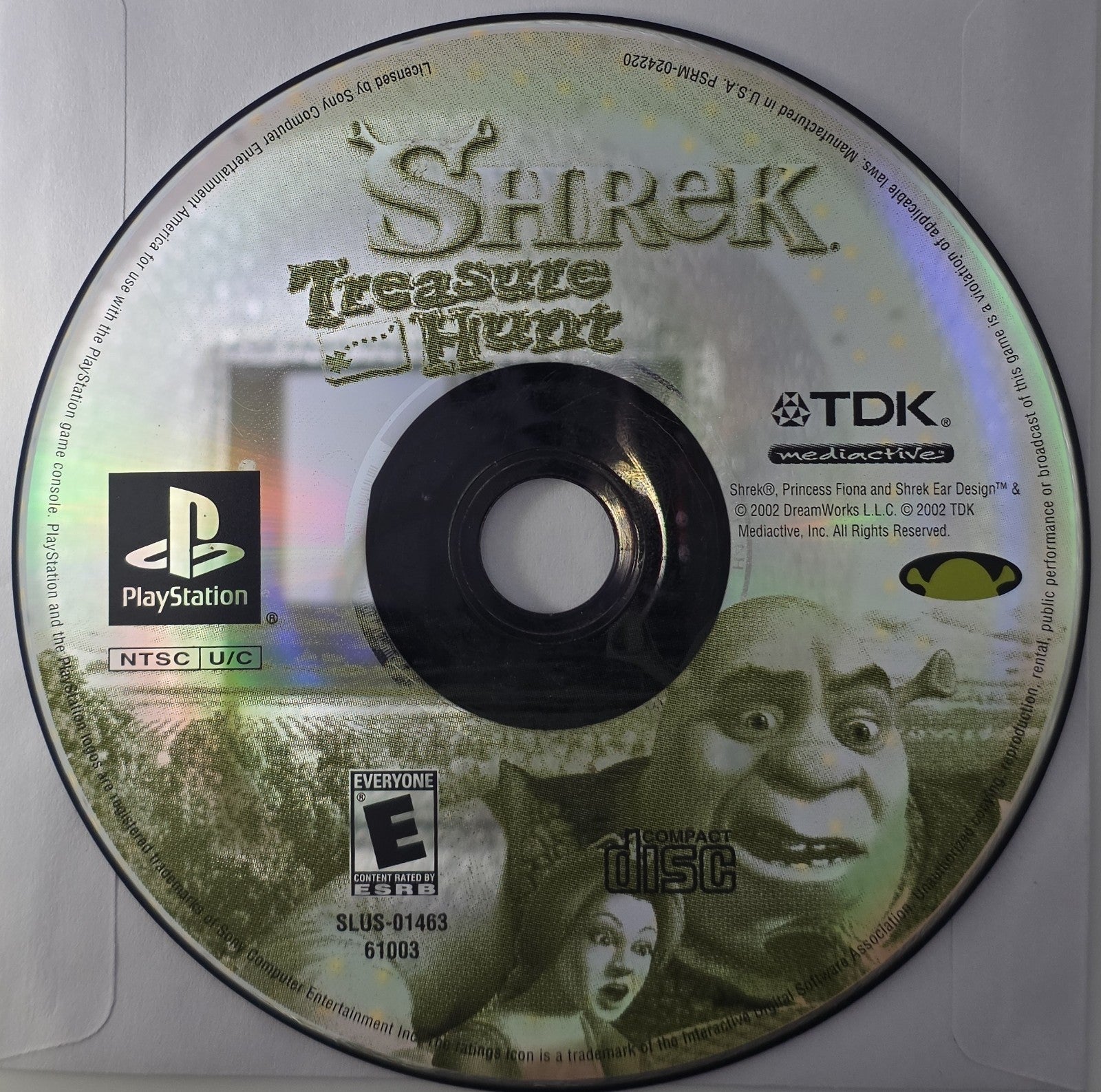 PS1 Shrek: Treasure Hunt - Sony PlayStation 1 - Authentic & Tested