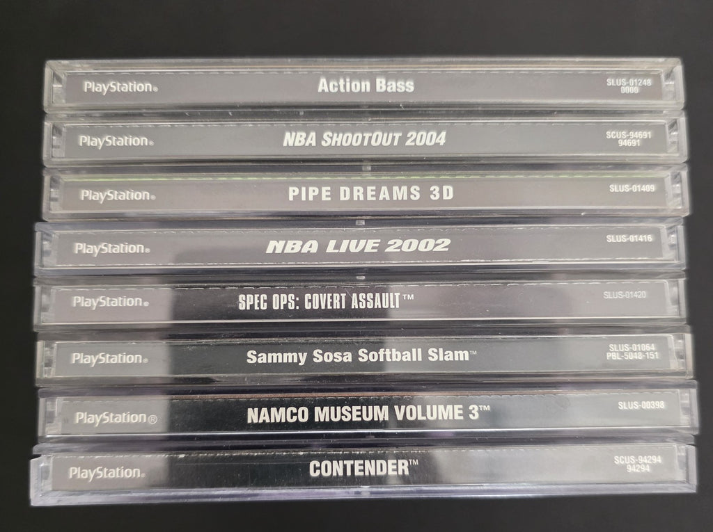 Playstation lot 8 games Tested - Namco Museum Vol 3, Sports, Strategy, action