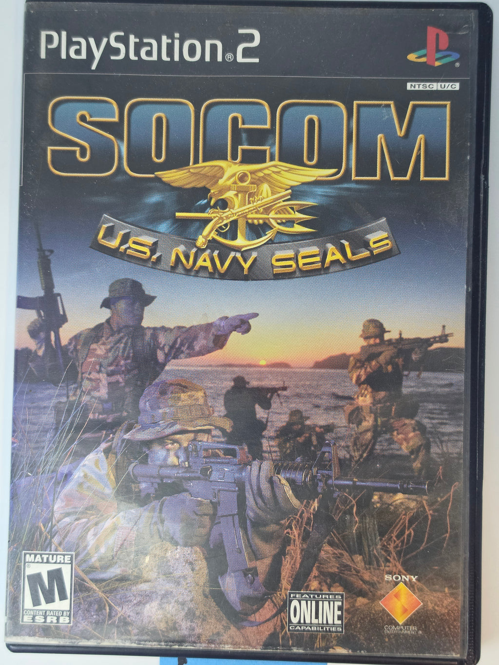 SOCOM U.S. Navy SEALs PS2 CIB Complete Case Manual Disc