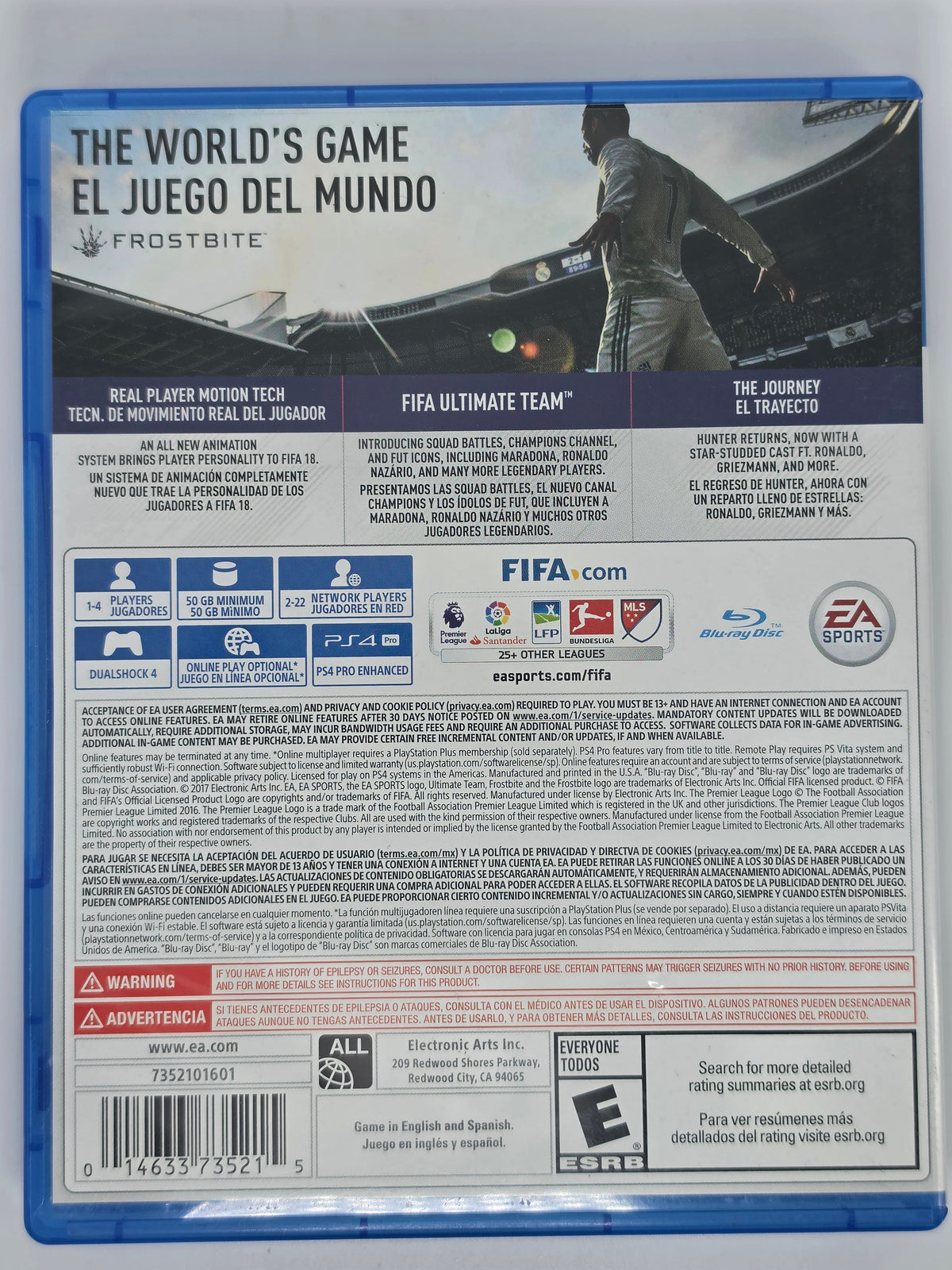 FIFA 18 PlayStation 4 CIB Tested Working