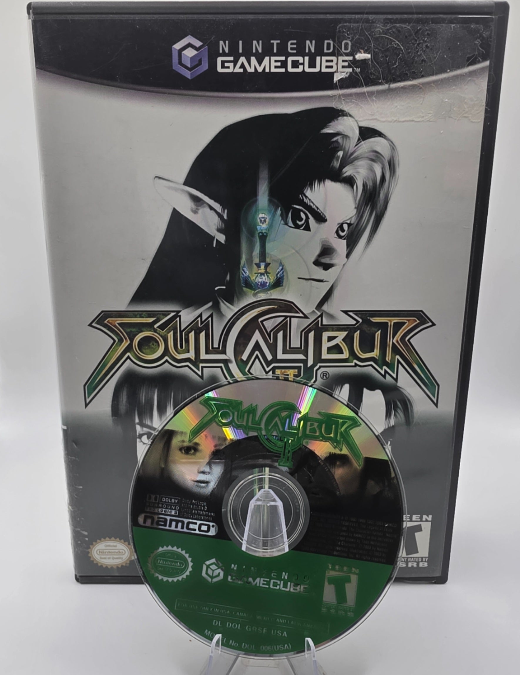Soulcalibur II GameCube Disc and Case