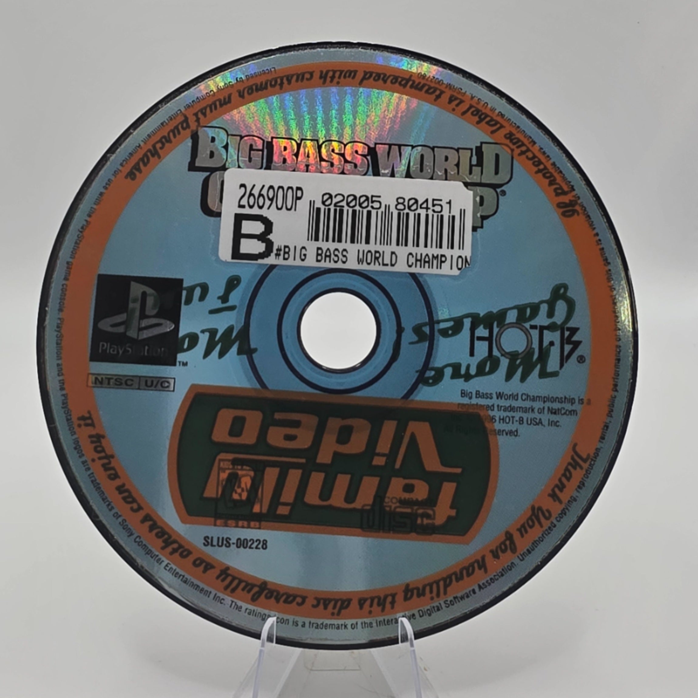 Big Bass World Championship PlayStation Missing Manual