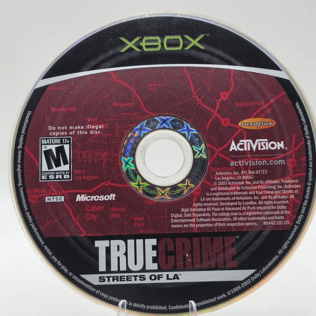 True Crime Streets of LA Xbox Disc Only Tested Working