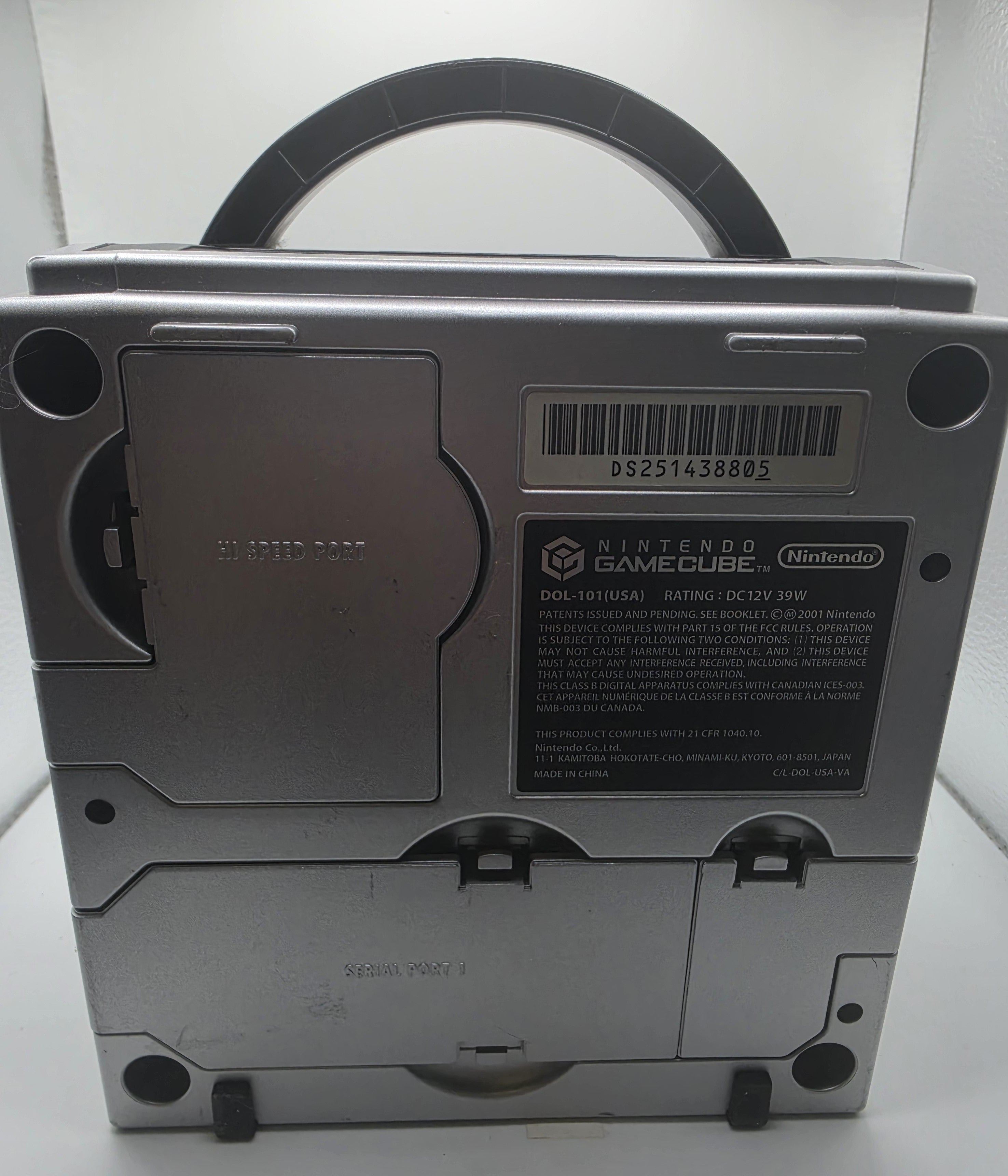 Nintendo Platinum GameCube Console Controller and Cords Recapped Drive Working G