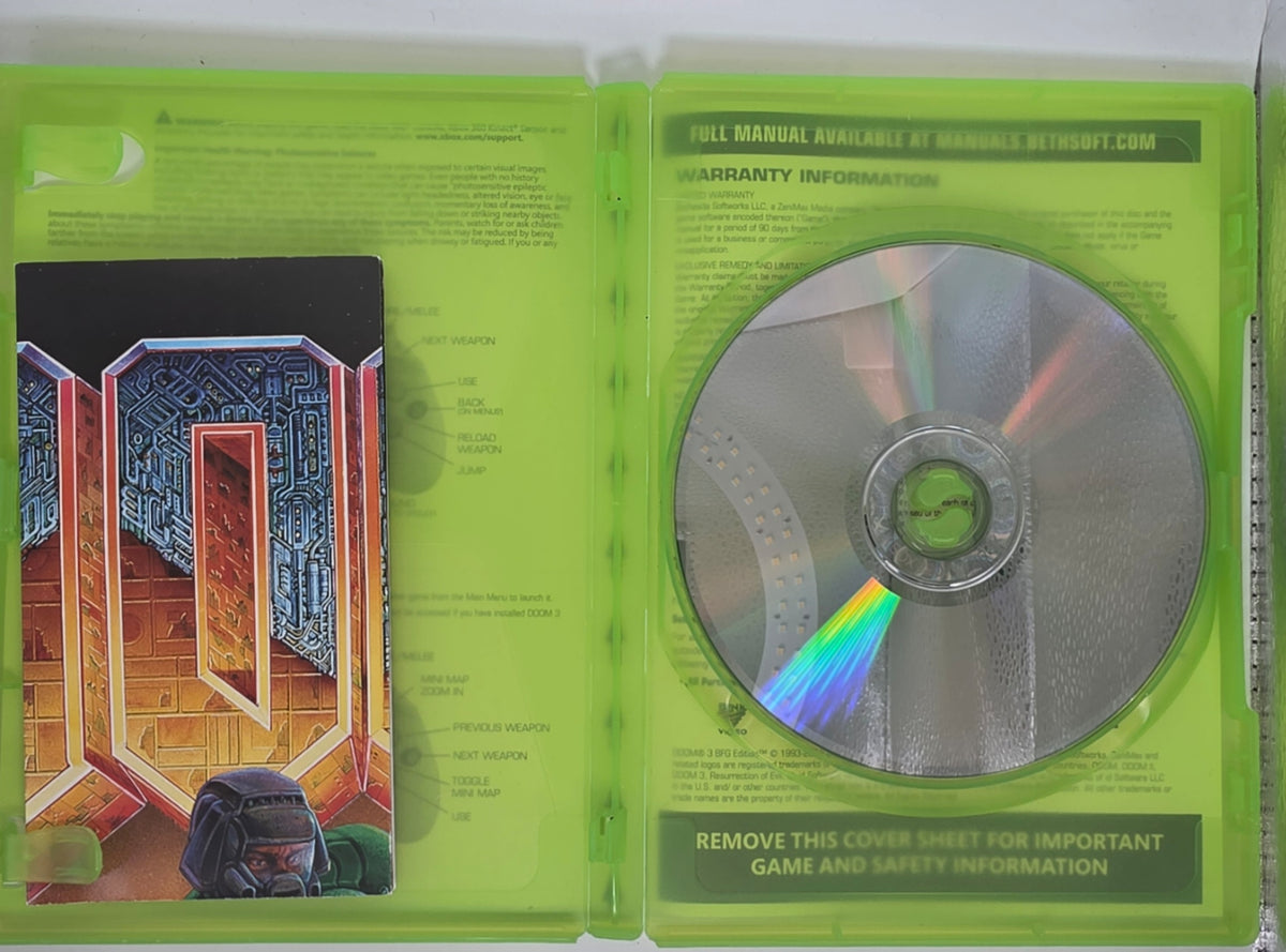 Doom 3 BFG Edition Xbox One CIB Tested Working