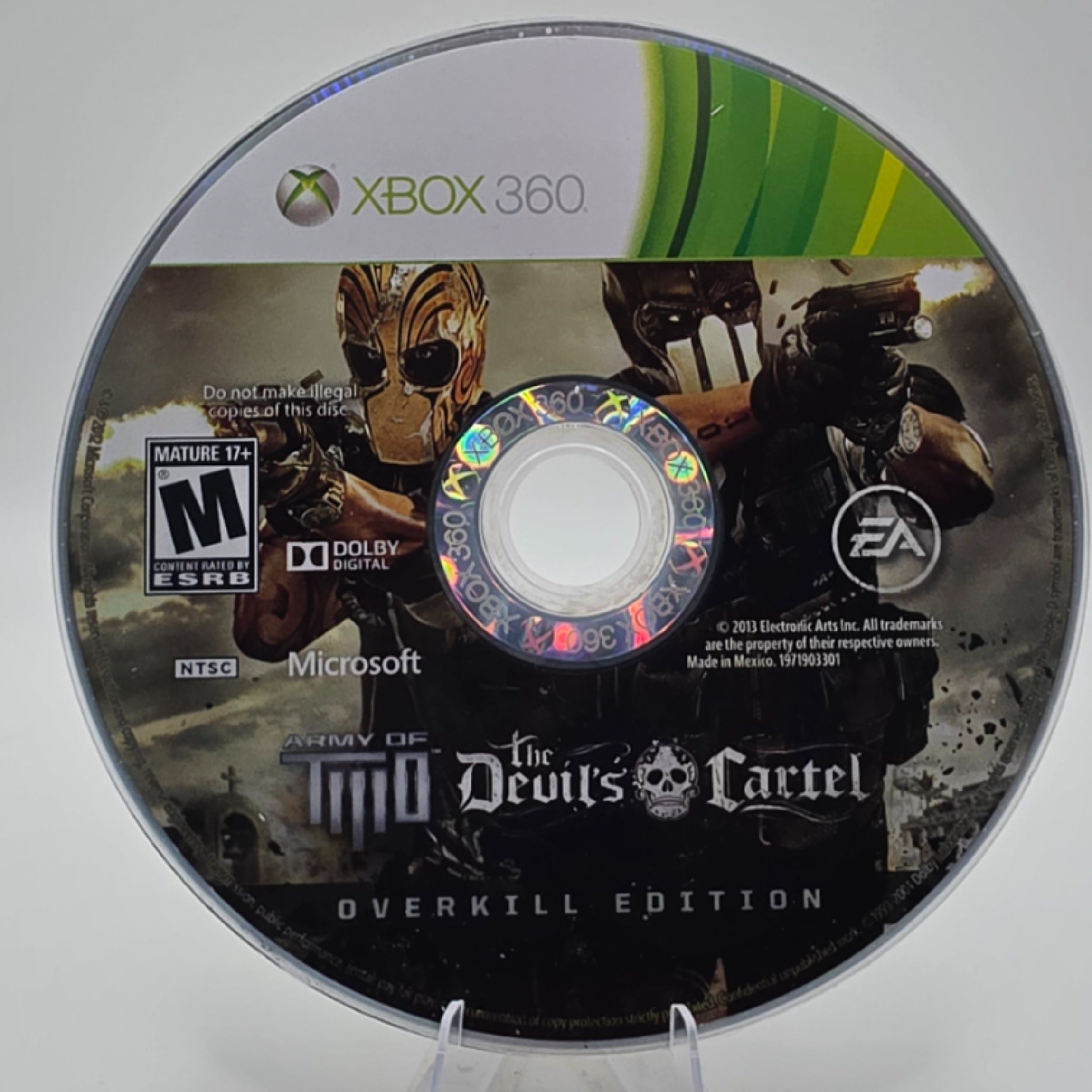 Army of Two The Devil's Cartel Overkill Edition Xbox 360 Disc Only