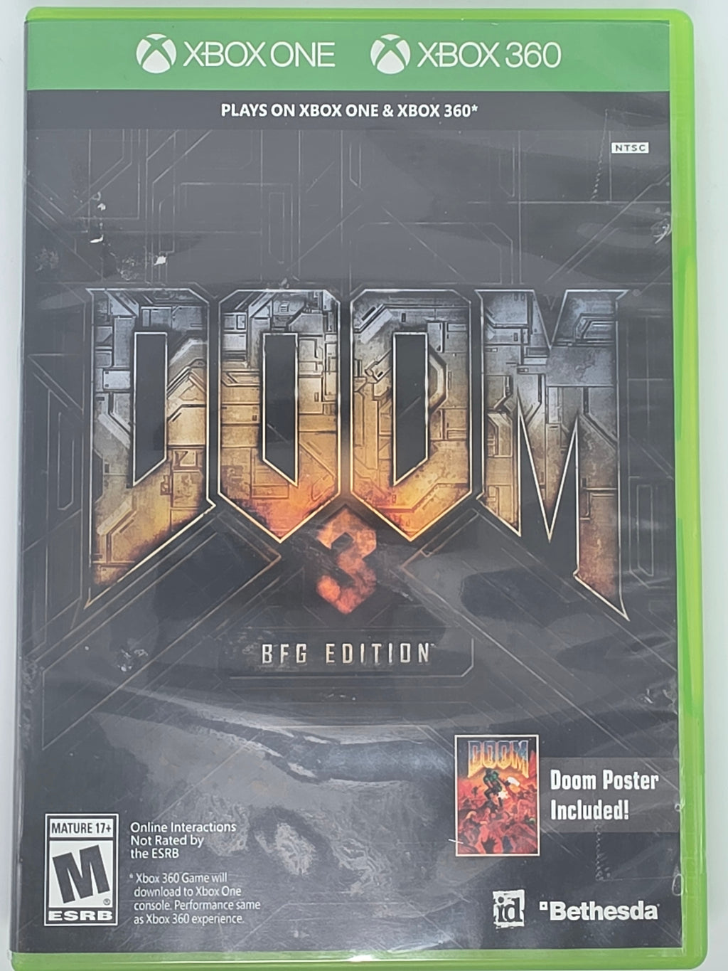 Doom 3 BFG Edition Xbox One CIB Tested Working