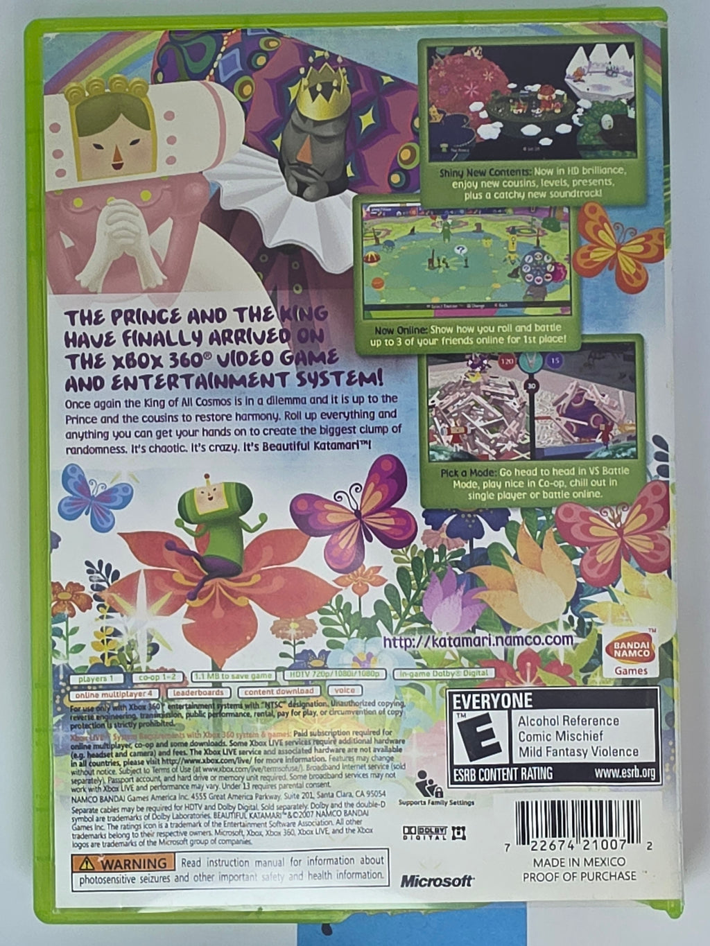 Beautiful Katamari Xbox 360 CIB Complete Case Manual Disc