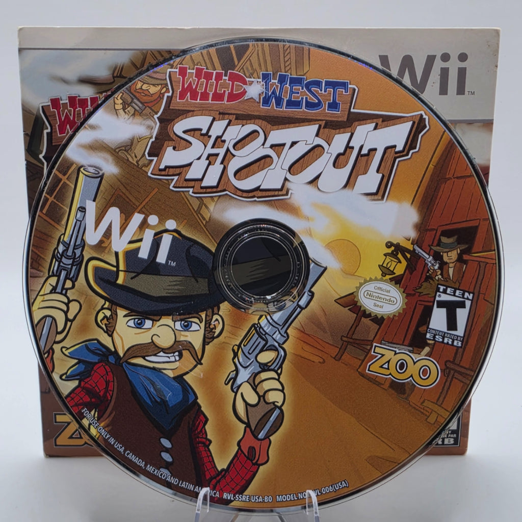 Wild West Shootout Wii Western Shooter Game Box+Disc