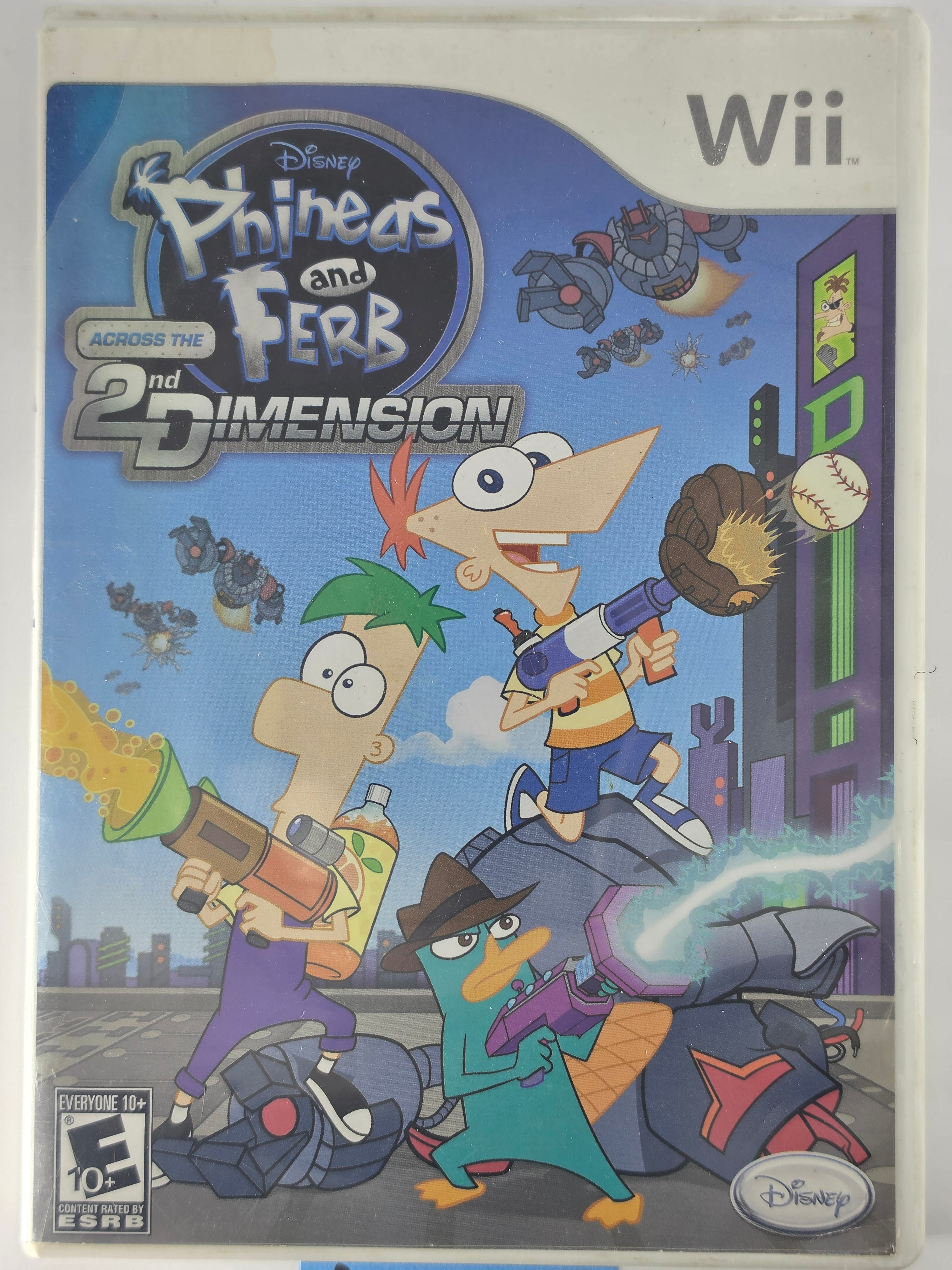 Phineas and Ferb Across the 2nd Dimension Wii Box+Game