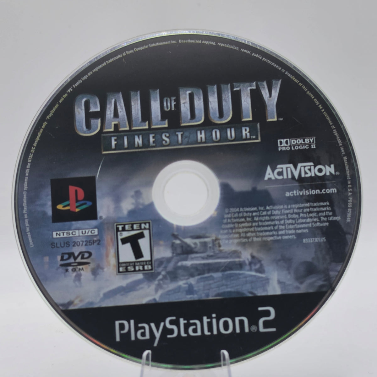 Call of Duty Finest Hour PS2 Disc Only Tested Working