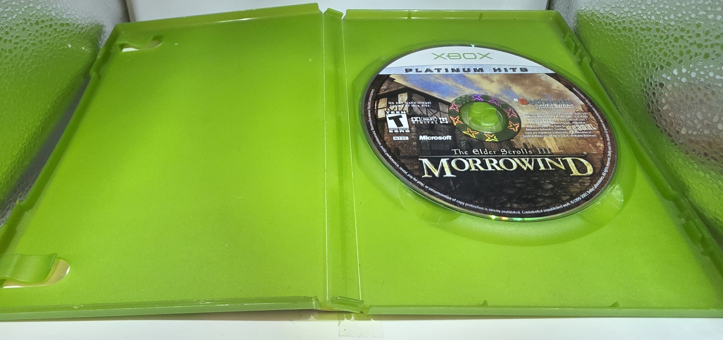 The Elder Scrolls III Morrowind Xbox Box + Game