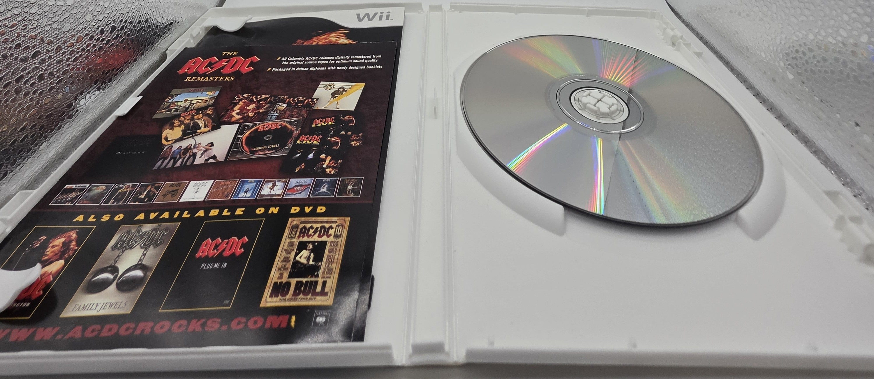 AC/DC Live Rock Band Track Pack Wii CIB Music Game