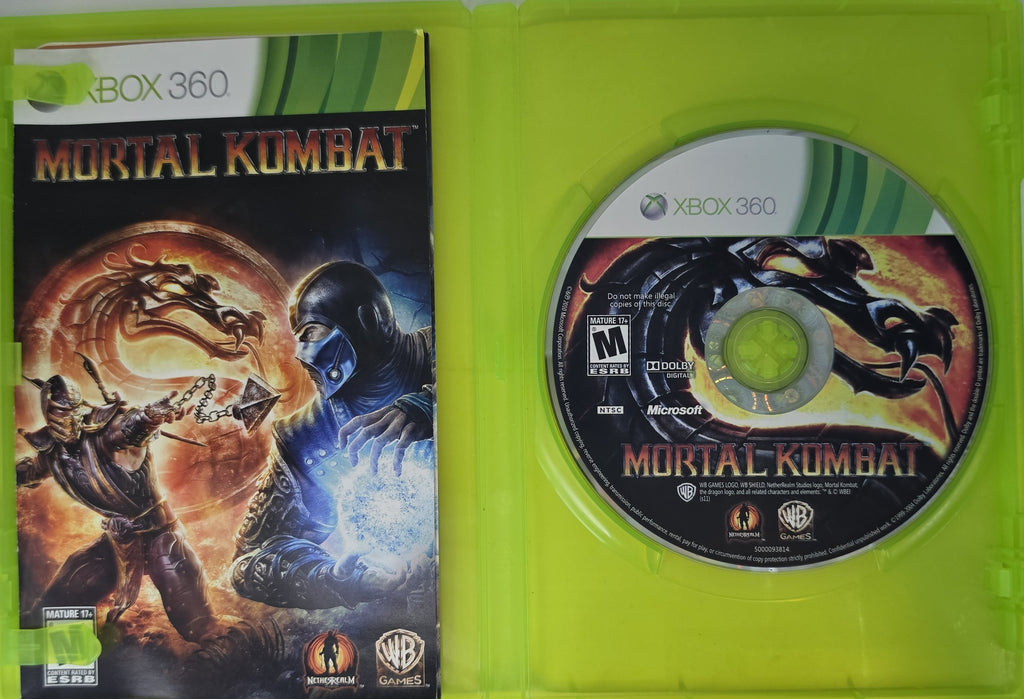 Mortal Kombat Xbox 360 CIB Complete Case Manual Disc