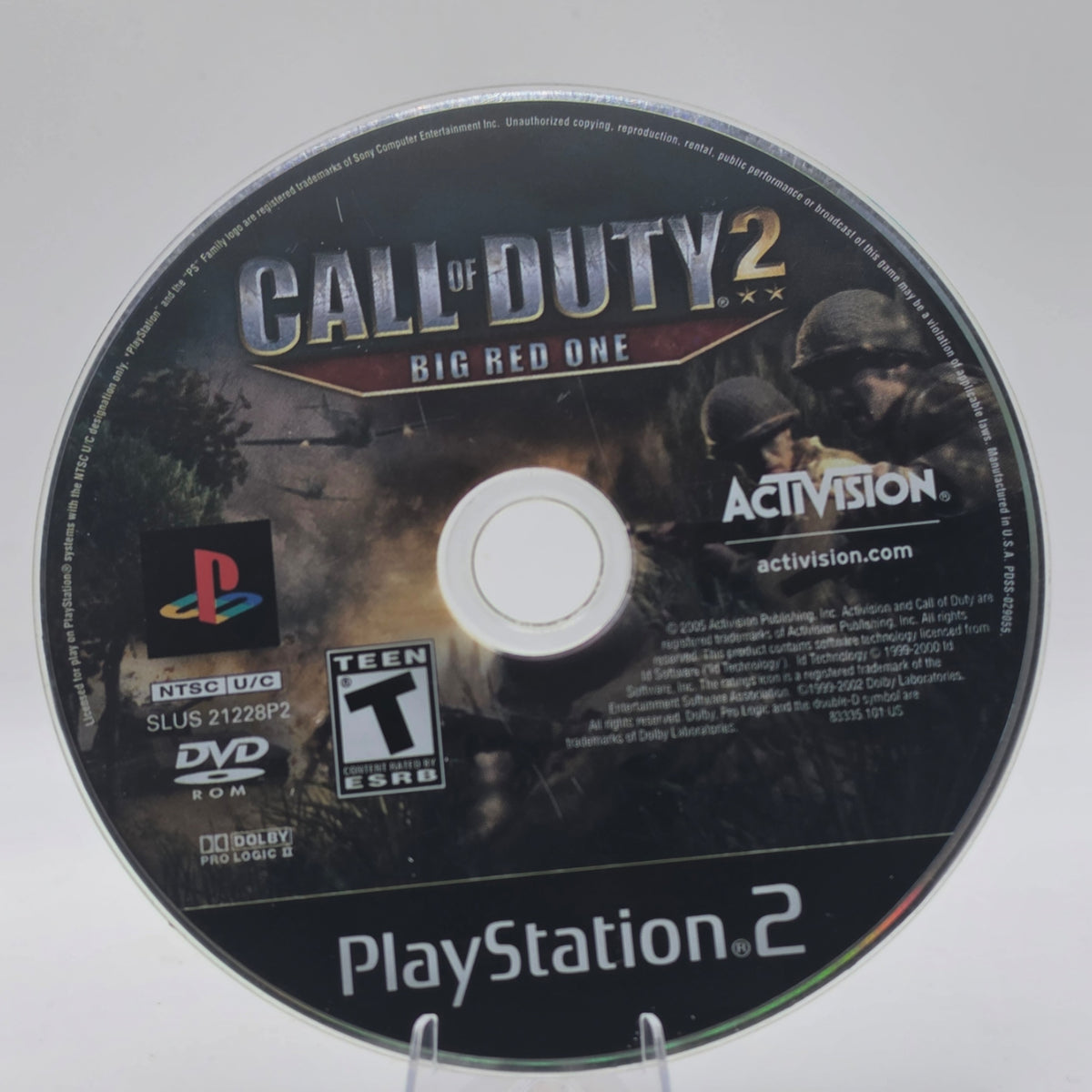 Call of Duty 2 Big Red One PS2 Disc Only Tested Working