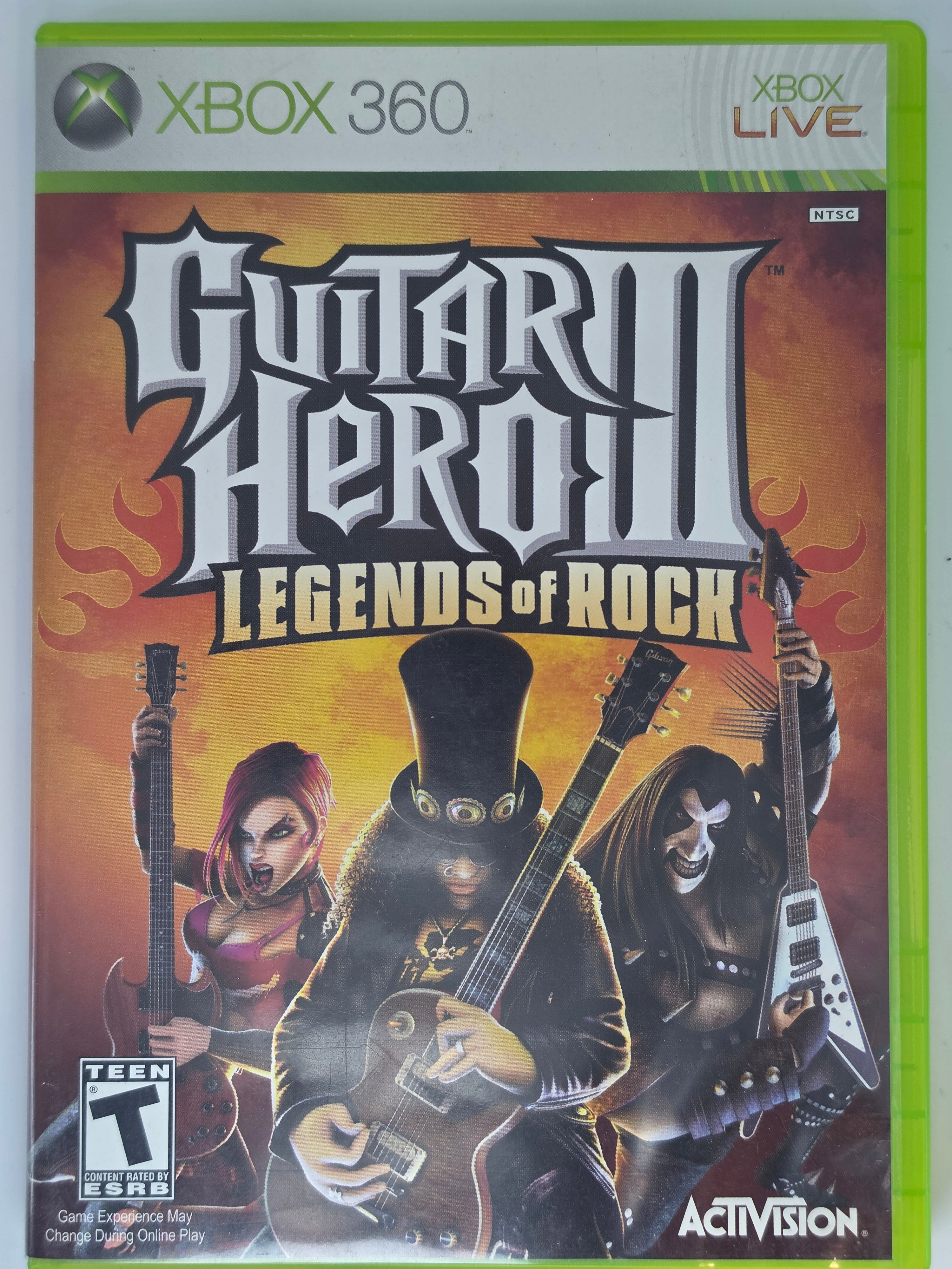 Guitar Hero III Legends of Rock Xbox 360 Box+Game
