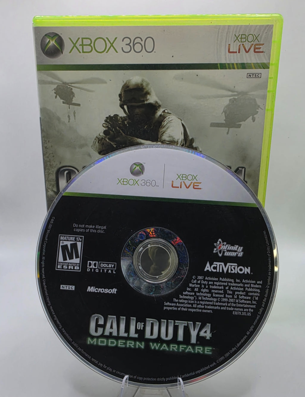 Call of Duty 4 Modern Warfare Xbox 360 CIB Complete Case Manual Disc