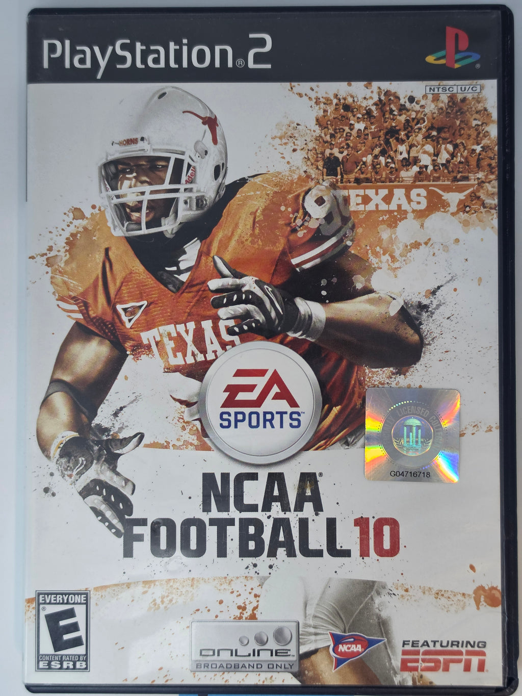 NCAA Football 10 PS2 CIB EA Sports College Football Game