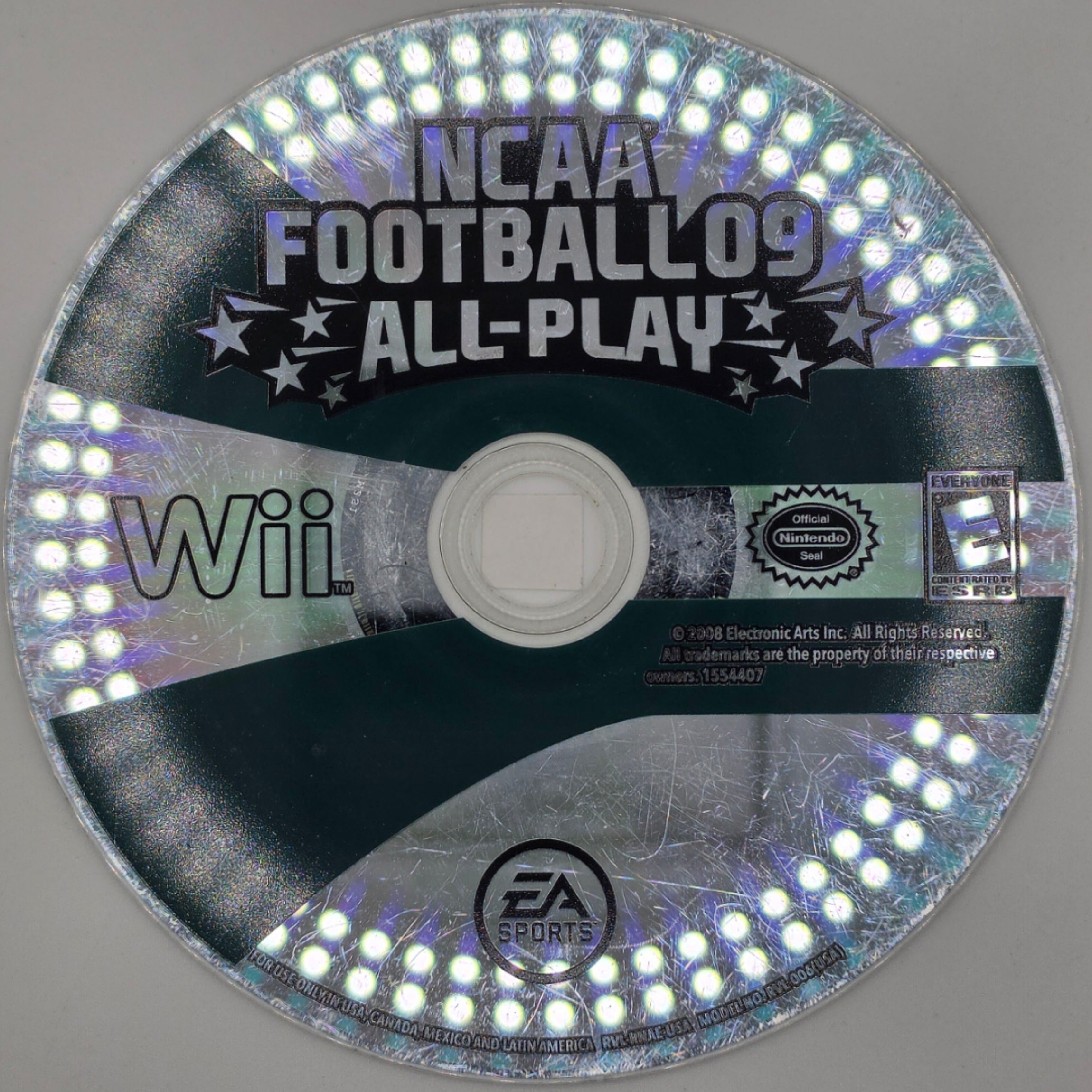 NCAA Football 09 Wii Disc Only EA Sports Football Game