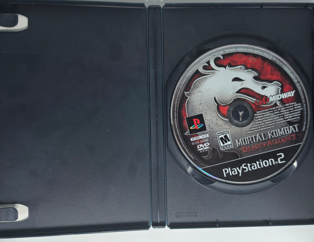 Mortal Kombat Deadly Alliance PS2 Case and Disc Tested Working