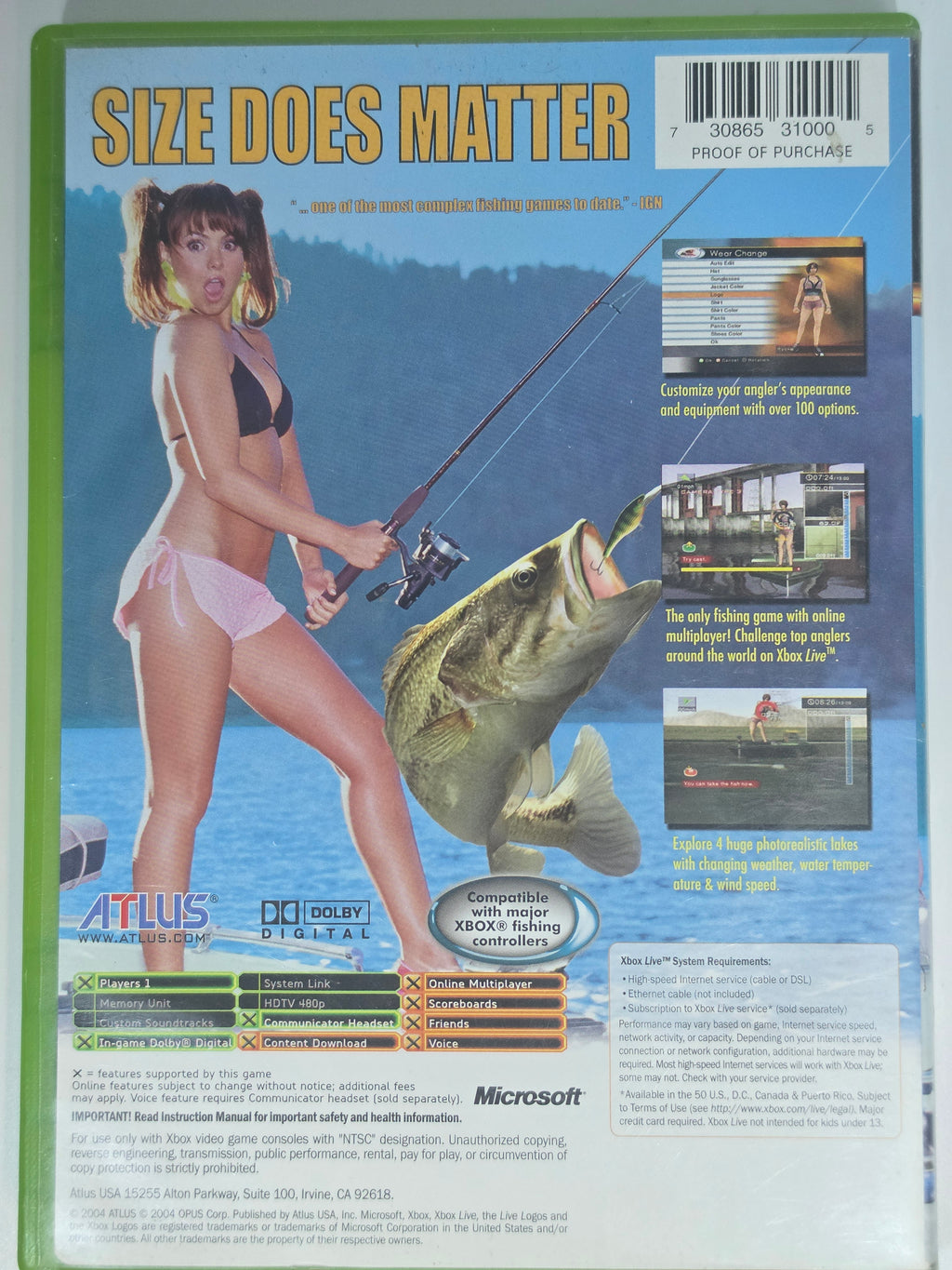Pro Fishing Challenge Xbox CIB Complete Game Case Manual Disc