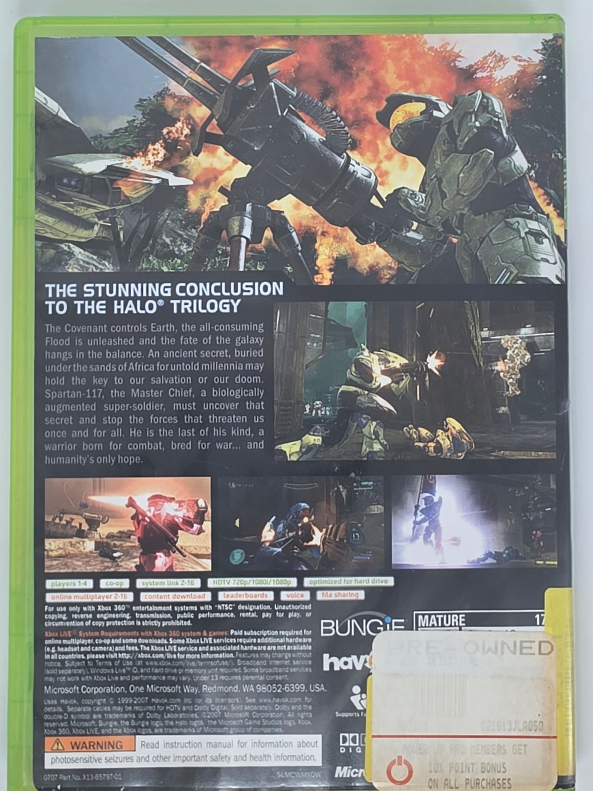 Halo 3 Xbox 360 CIB Tested Working