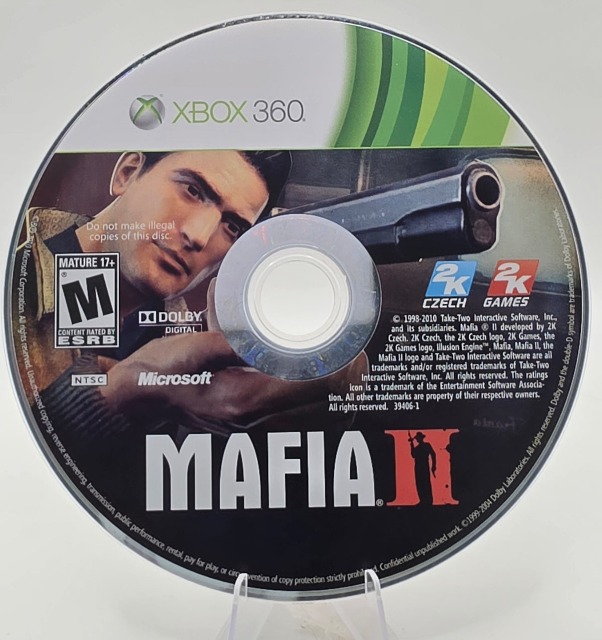 Mafia II Xbox 360 Disc Only Tested Working