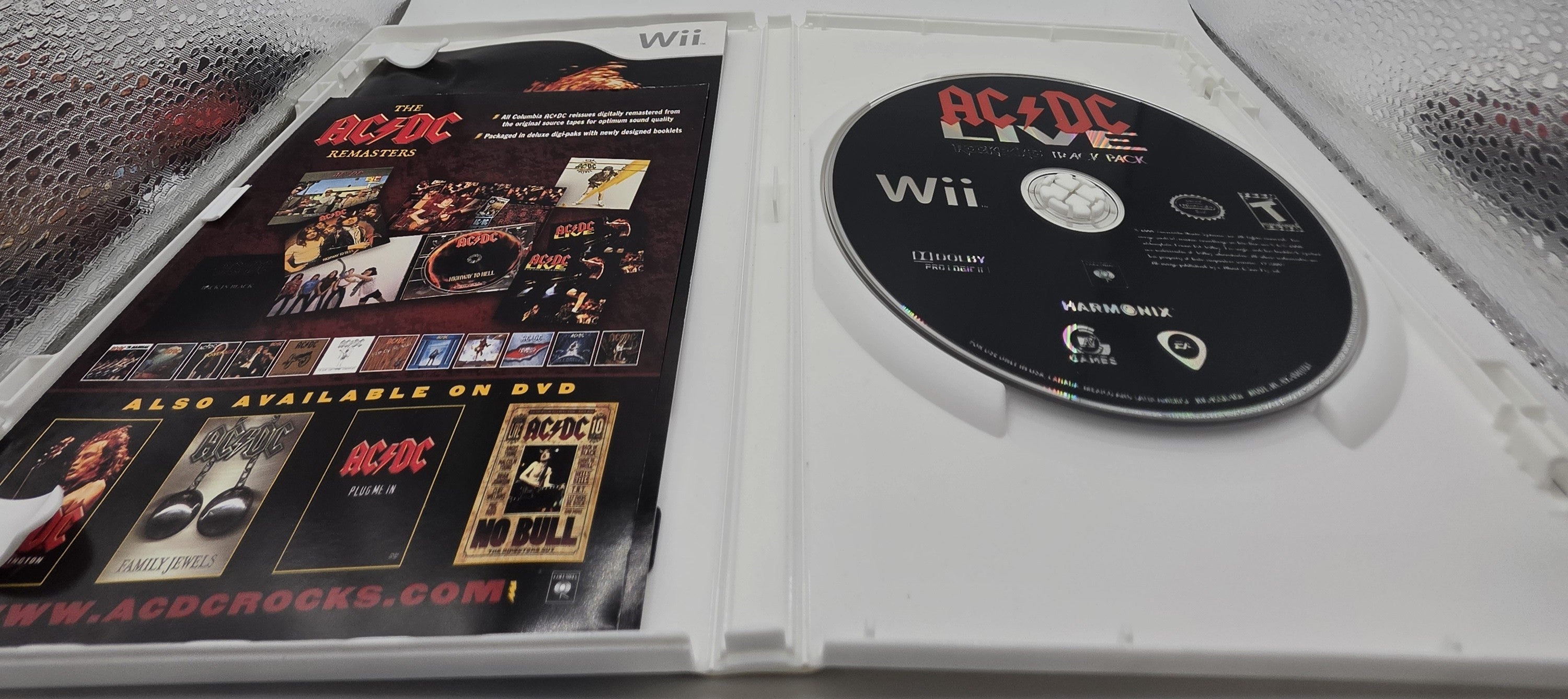 AC/DC Live Rock Band Track Pack Wii CIB Music Game
