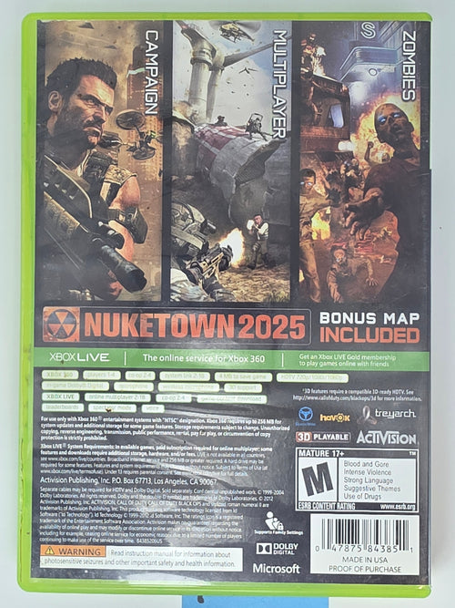 Call of Duty Black Ops II Xbox 360 CIB Complete Case Manual Disc