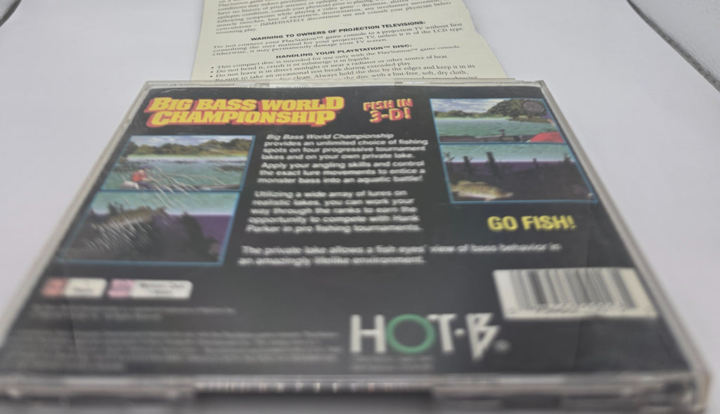 Big Bass World Championship PlayStation Missing Manual