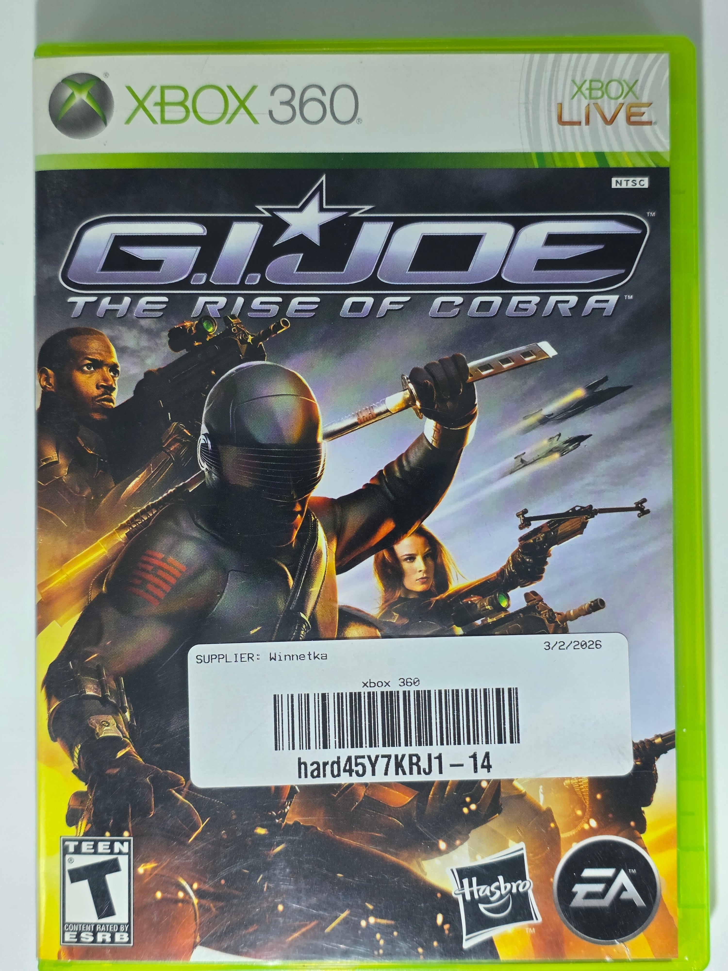 G.I. Joe The Rise of Cobra Xbox 360 CIB Complete Case Manual