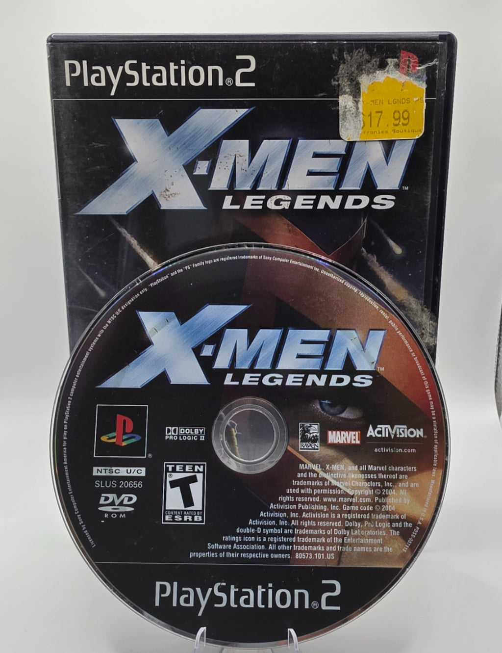 X-Men Legends PS2 Case and Disc PlayStation 2 Game