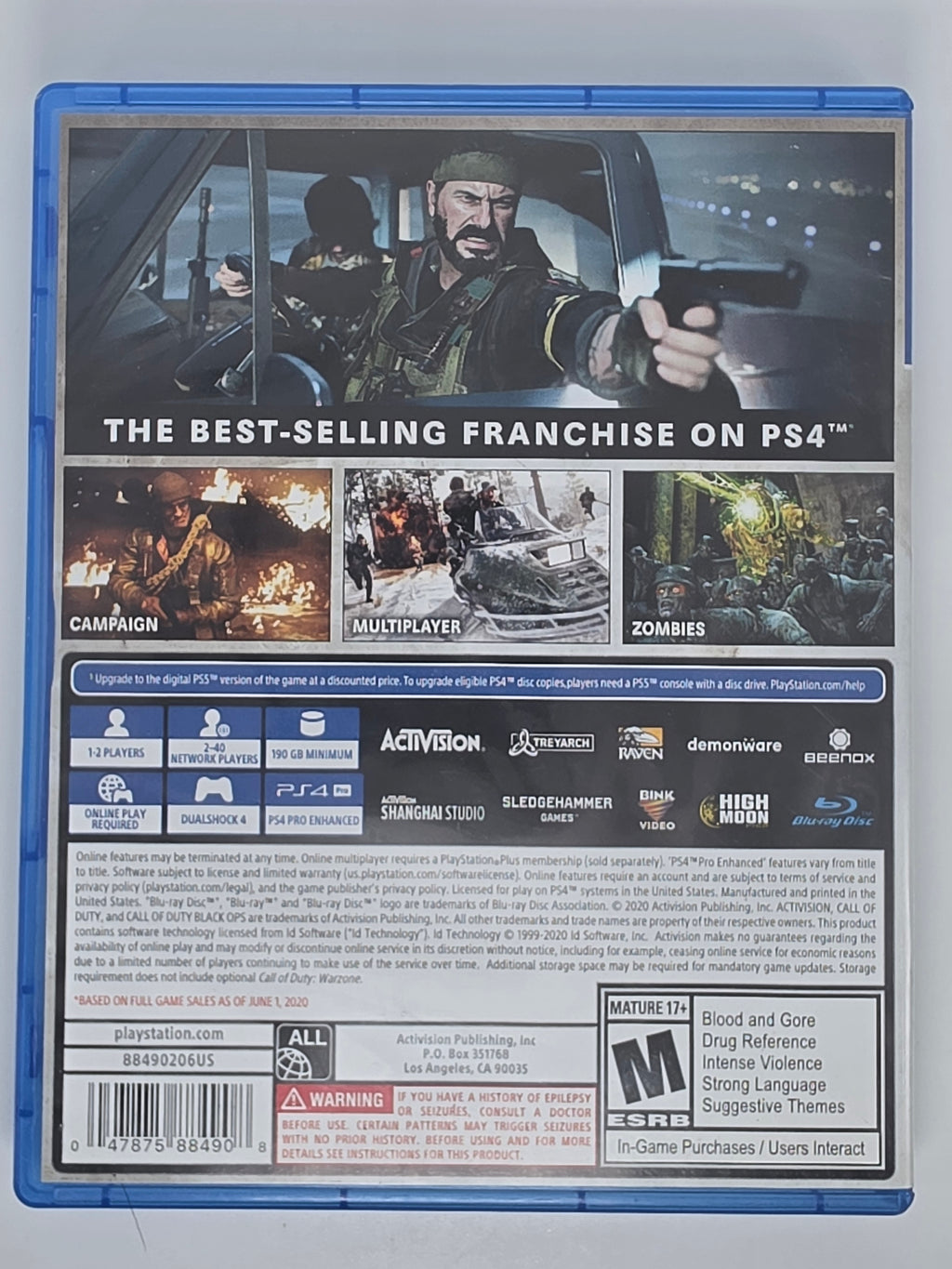 Call of Duty Black Ops Cold War PlayStation 4 CIB Tested Working