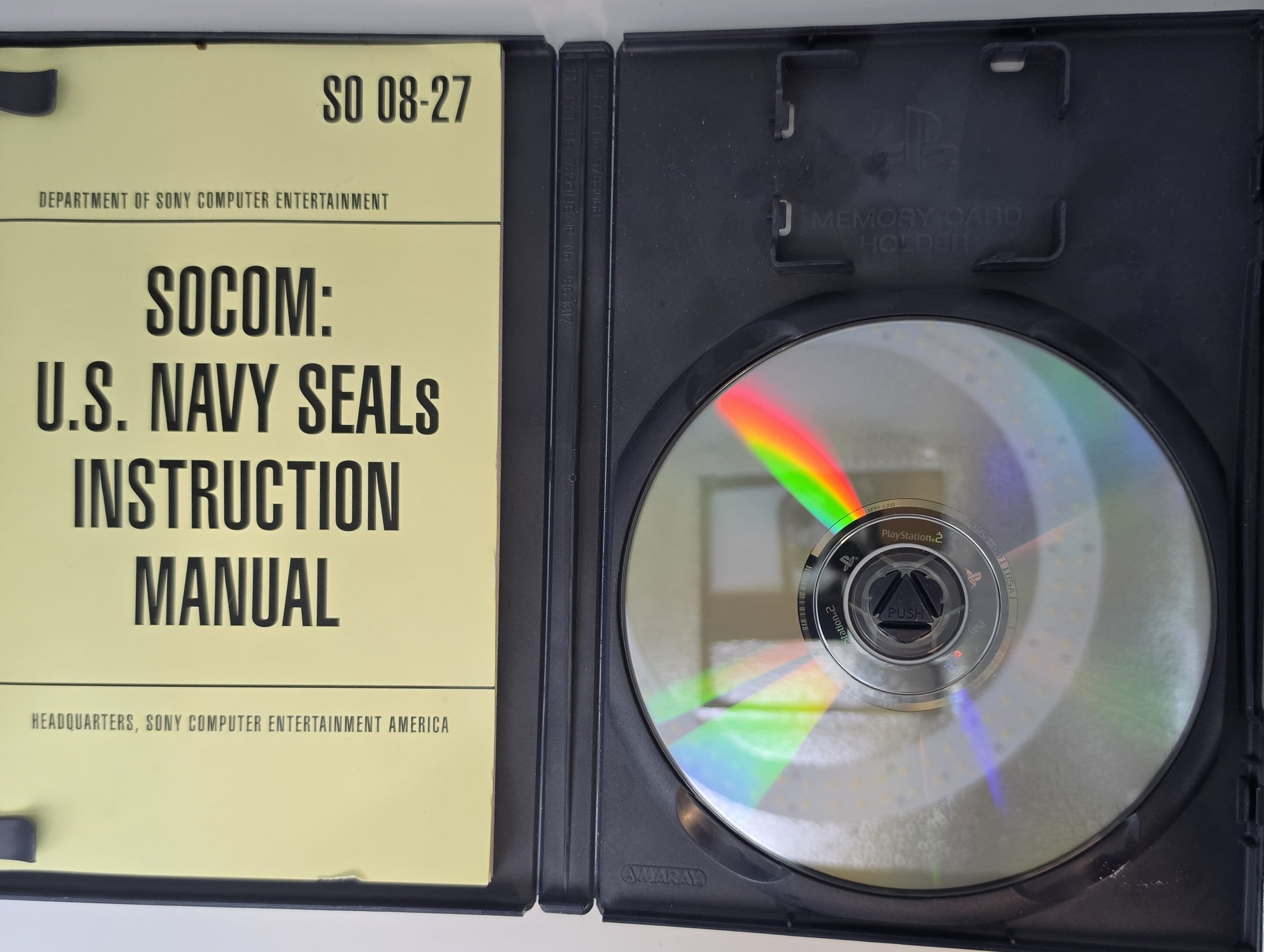 SOCOM U.S. Navy SEALs PS2 CIB Complete Case Manual Disc