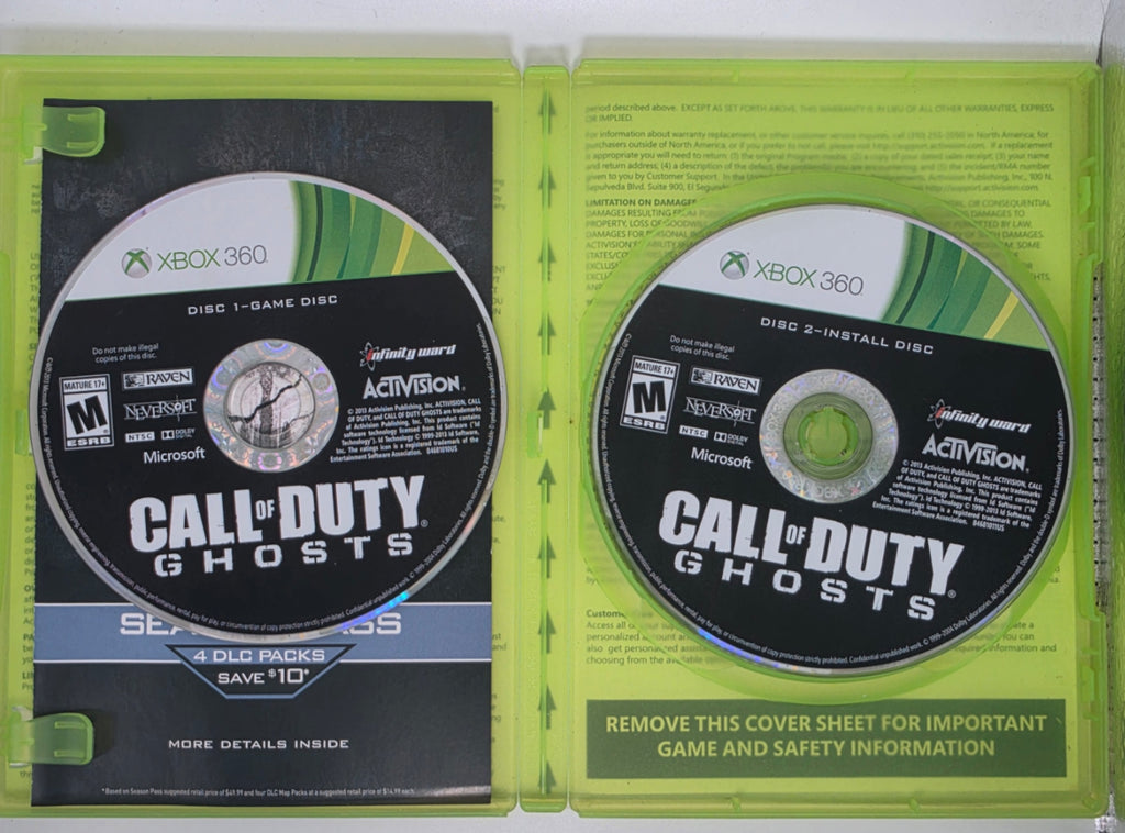 Call of Duty Ghosts Xbox 360 CIB Tested Working