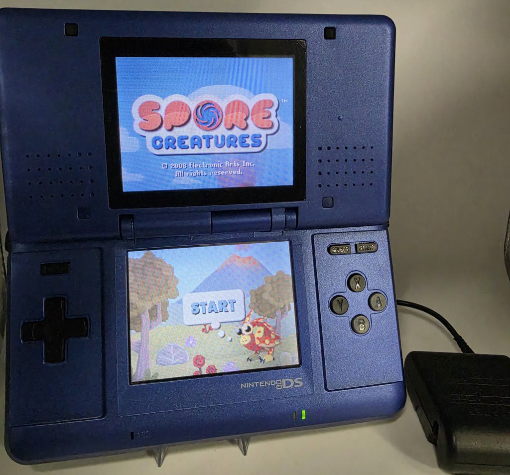 Nintendo DS Console Blue Handheld System with Power Supply Tested Nintendo DS Po