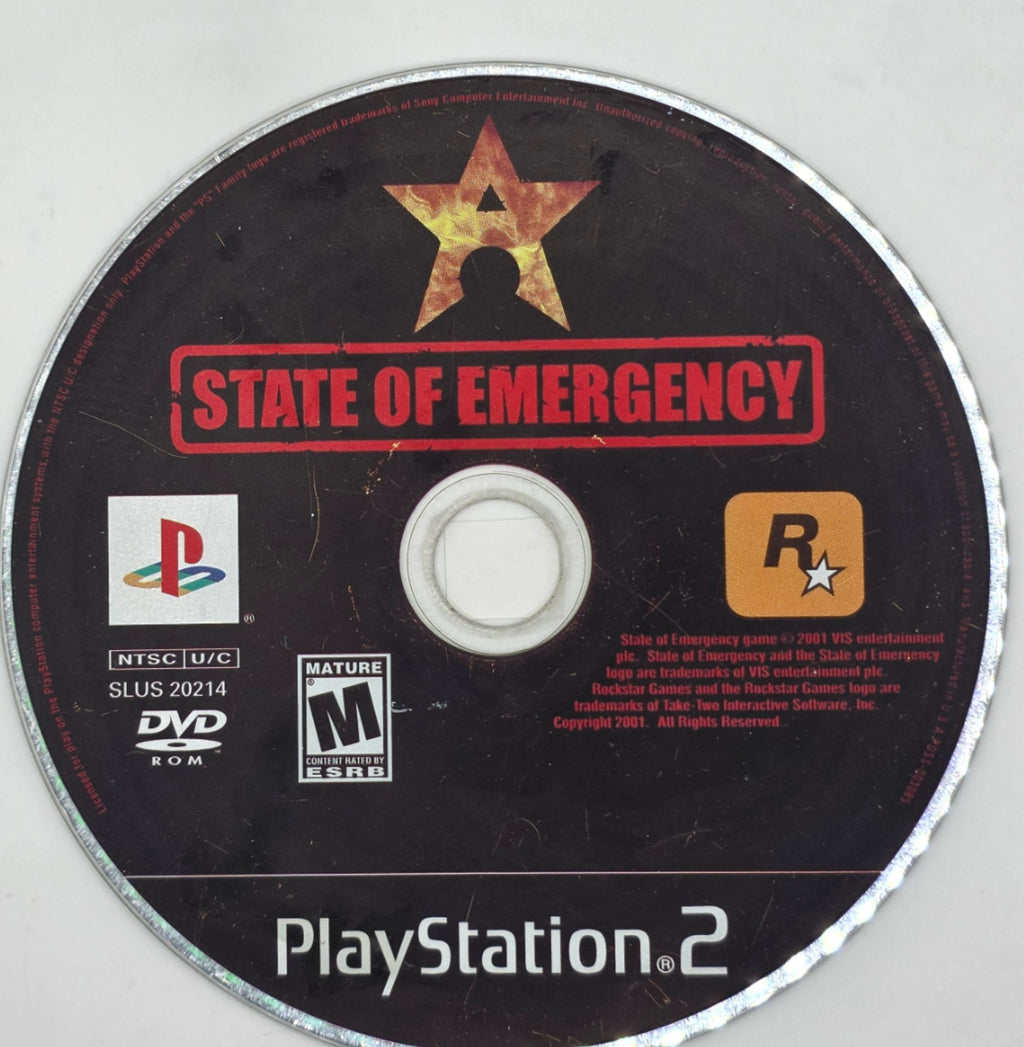 State of Emergency PS2 Disc Only PlayStation 2 Game