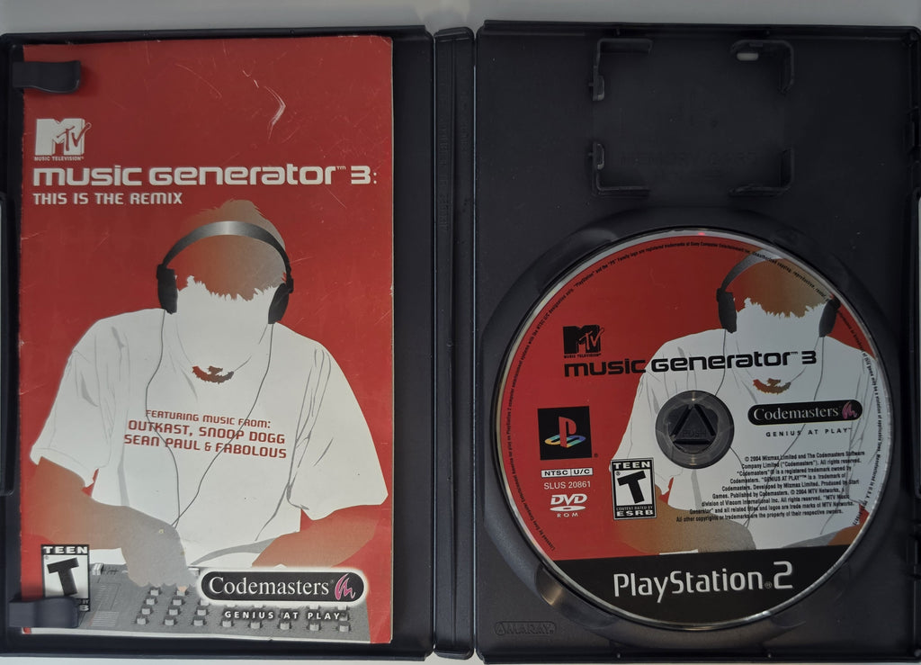 MTV Music Generator 3 This Is The Remix PS2 Complete In Box
